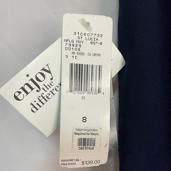 NWT Lauren Ralph Lauren Navy Slacks. - Picture 7 of 7